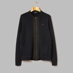 Fred Perry Striped Trim Zip-Thru