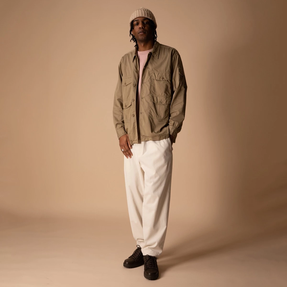 Kaptain Sunshine Garment Dyed Safari Jacket - Image 3