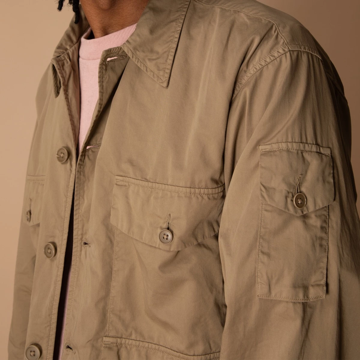 Kaptain Sunshine Garment Dyed Safari Jacket - Image 5