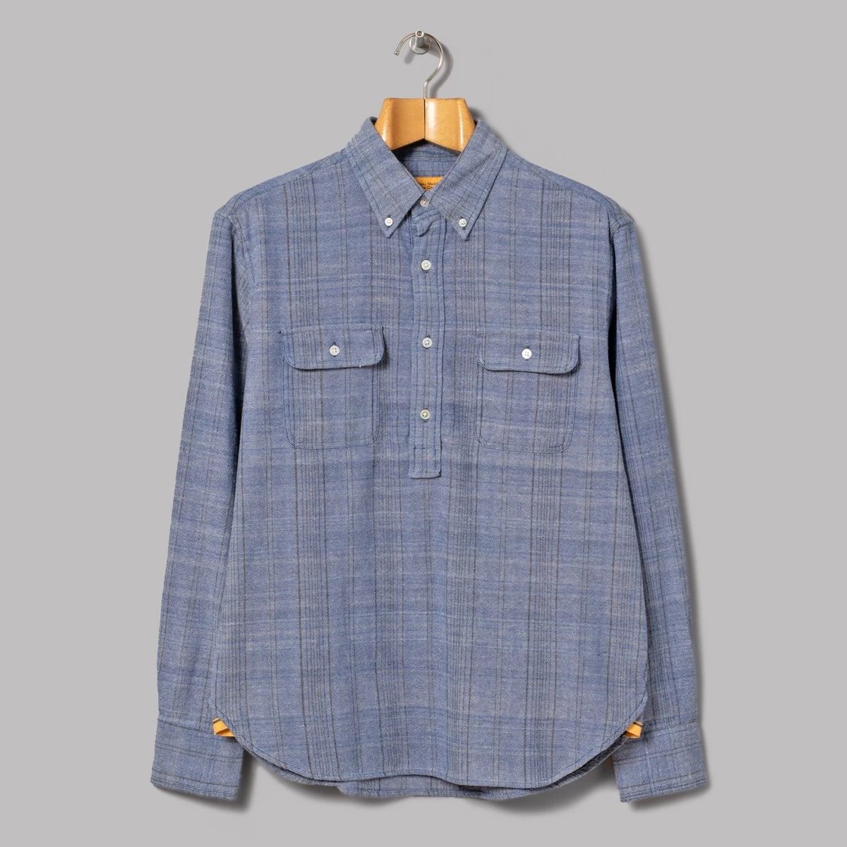 Original Madras Trading Co Popover Button Down Shirt