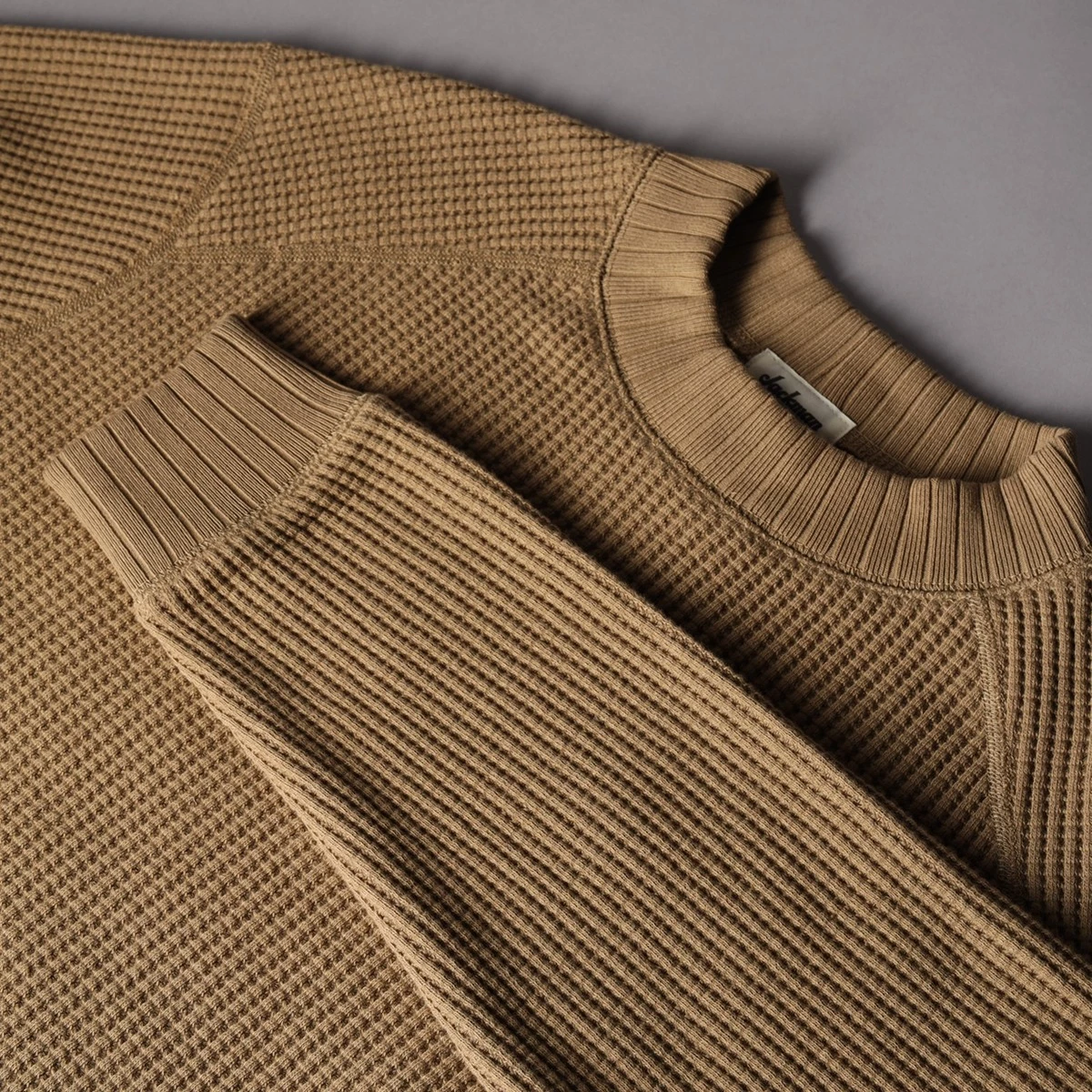 Jackman Waffle Mid Neck Sweat - Image 3