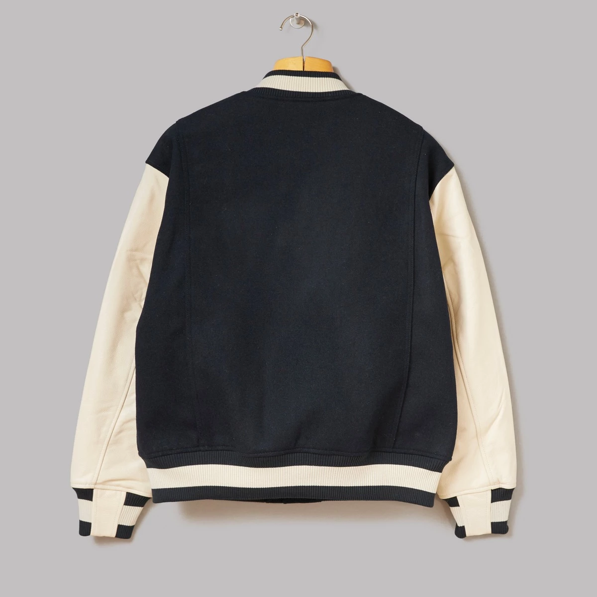 FrizmWORKS Cowhide Leather Varsity Jacket - Image 2